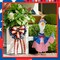 Patriotic Porch Goose Outfit for 23-Inch Lawn Statue – 4th of July Uncle Sam Costume for Plastic or Cement Statues, 250th Anniversary USA Garden and Patio Decoration
